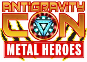 logo oficial del evento antigravitycon metal heroes